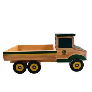 John Deere Learning Curve Wooden Dump Truck Toy Country Farm